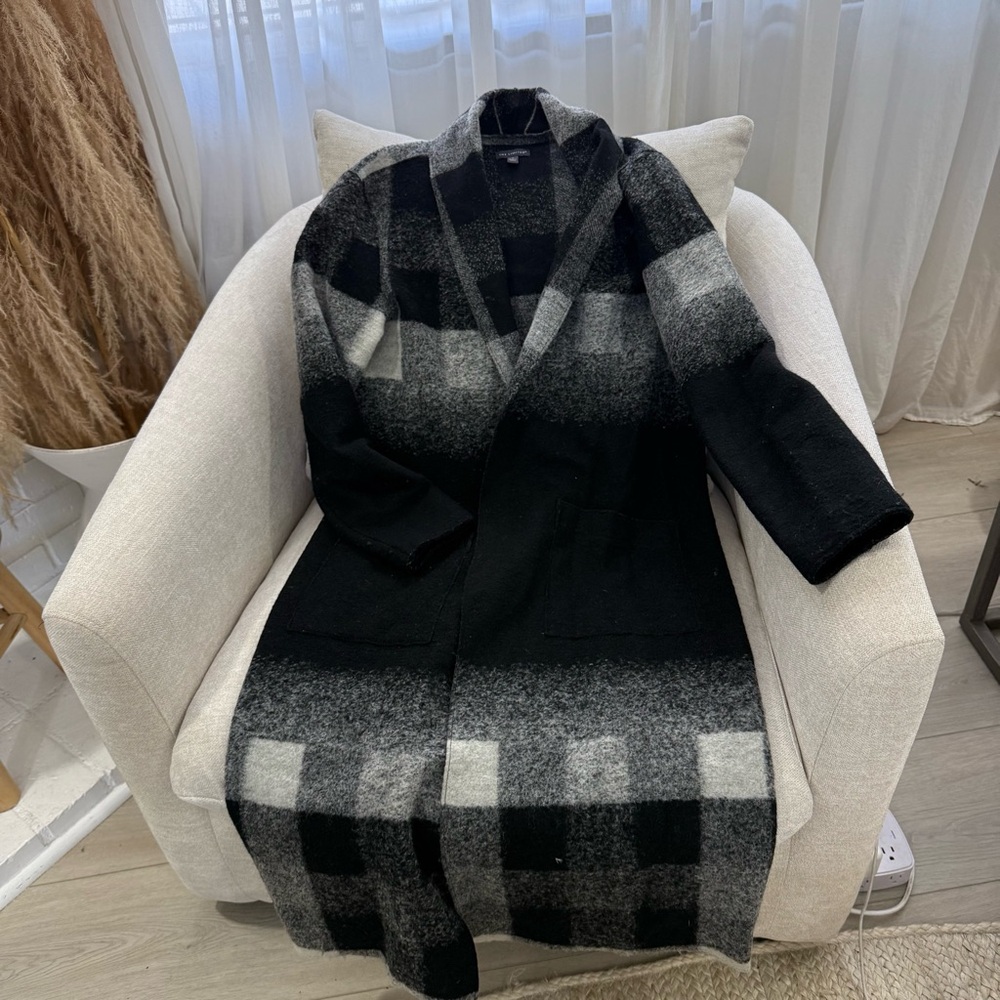 The Limited Sweater Coat in Black Ombré - Picture 1 of 7